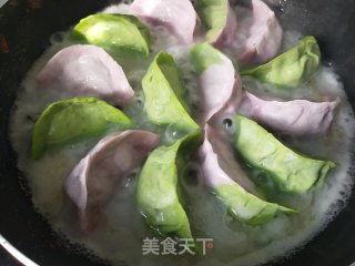 彩色冰花煎饺的做法步骤：7