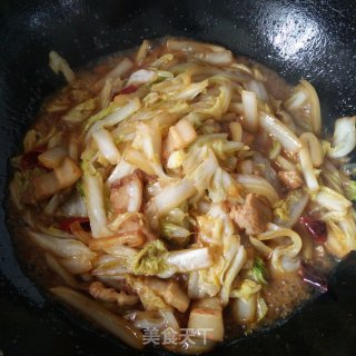 回锅肉炖白菜的做法步骤：7
