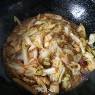 回锅肉炖白菜的做法步骤：8