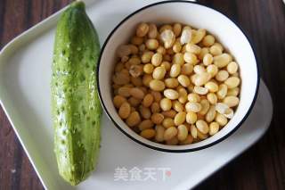 黄瓜拌黄豆的做法步骤：4