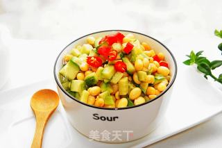 黄瓜拌黄豆的做法步骤：7