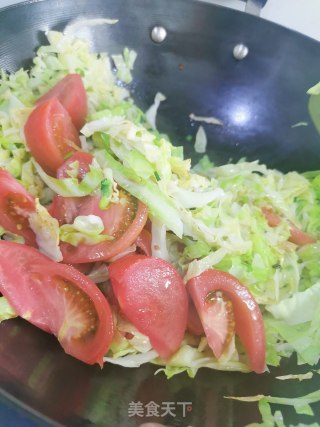 西红柿炒大头菜的做法步骤：5