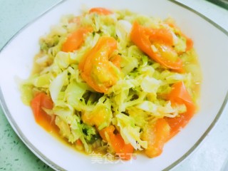 西红柿炒大头菜的做法步骤：7