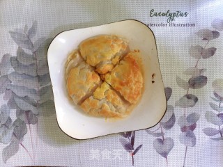 芋泥肉松手抓饼的做法步骤：1