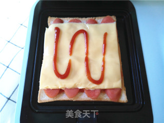 火腿蛋三明治的做法步骤：7