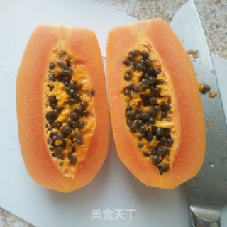 木瓜汁的做法步骤：1