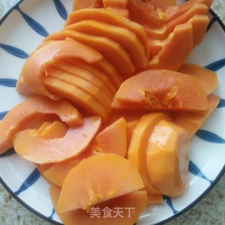 木瓜汁的做法步骤：2