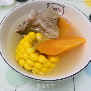 玉米萝卜排骨汤的做法步骤：5