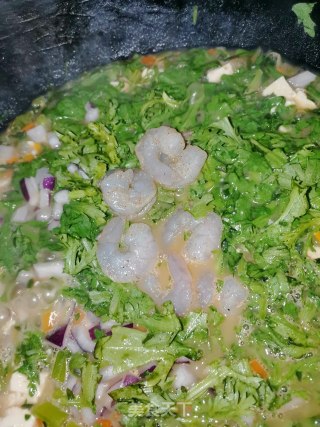 鲜虾牛肉煲的做法步骤：12