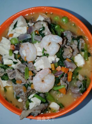 鲜虾牛肉煲的做法步骤：14