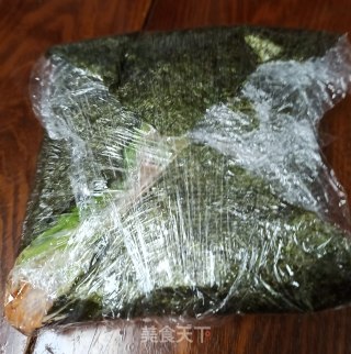 家庭简易紫菜包饭的做法步骤：9