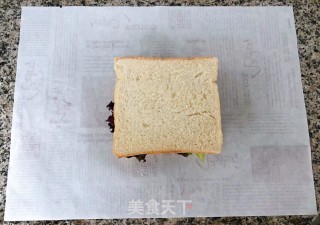 鸡排吐司三明治的做法步骤：9