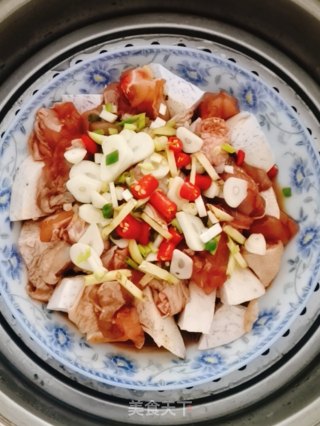 芋头蒸鸡的做法步骤：7