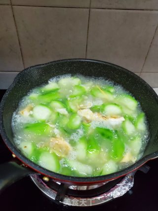 丝瓜鸡蛋豆腐汤的做法步骤：8