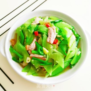 莴笋片炒肉的做法步骤：10