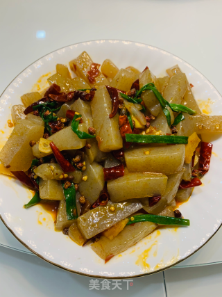 麻辣魔芋的做法步骤：5