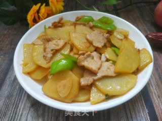 土豆炒肉片的做法步骤：12