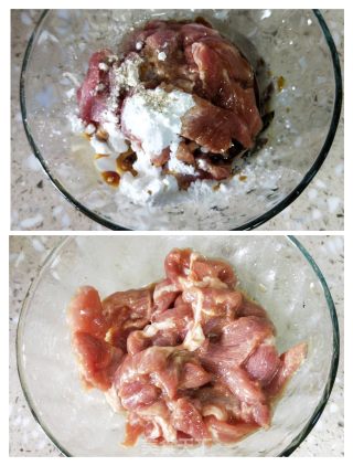 空心菜梗炒肉丝的做法步骤：5
