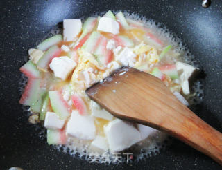 鸡蛋西瓜皮豆腐的做法步骤：7