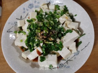 小葱拌豆腐的做法步骤：4
