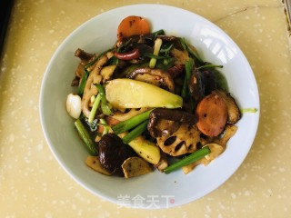 干锅杂蔬的做法步骤：10