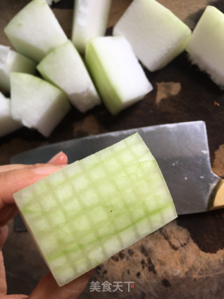 酱焖冬瓜的做法步骤：2