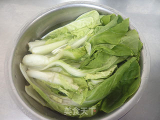 白灼快菜的做法步骤：1