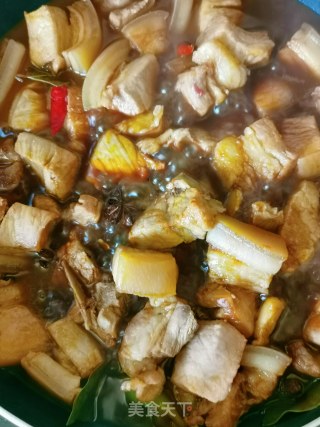 虎皮蛋烧肉的做法步骤：16