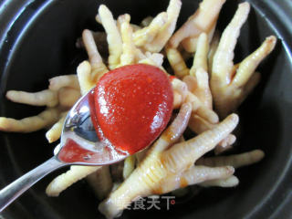 鲜虾老豆腐鸡爪煲的做法步骤：8