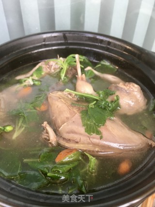 鹌鹑堇菜汤的做法步骤：14