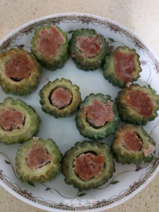 酿苦瓜的做法步骤：5