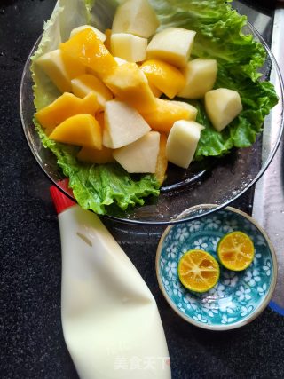 苹果黄桃沙拉的做法步骤：4