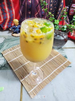 百香果养乐多冷饮的做法步骤：6