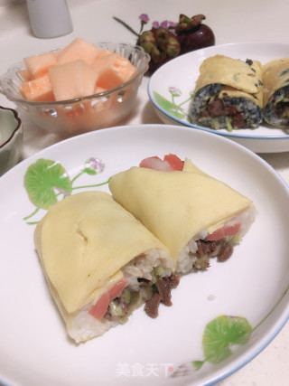 蛋卷饭的做法步骤：7