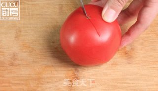 番茄肥牛面的做法步骤：1