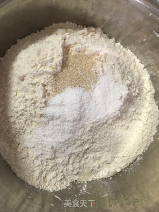 香芋紫薯包的做法步骤：1