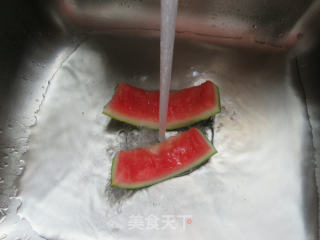 西瓜皮炒木瓜的做法步骤：3