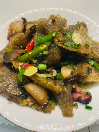腊肉炒土豆锅巴的做法步骤：10