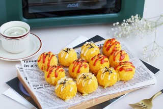 爆浆芝士土豆球的做法步骤：10