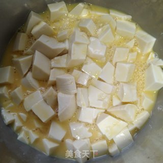 杭椒鸡蛋烧嫩豆腐的做法步骤：4