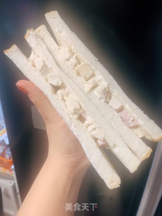 鸡胸培根三明治的做法步骤：6