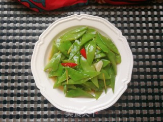 蚝油荷兰豆的做法步骤：8