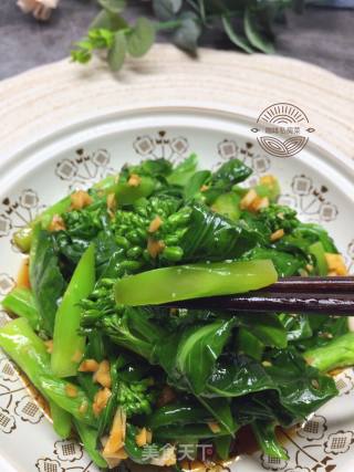 白灼芥兰的做法步骤：12