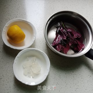 紫苏柠檬茶的做法步骤：1