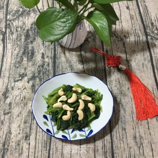腰果拌菠菜的做法步骤：6