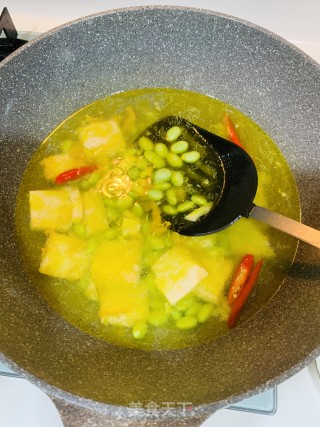 毛豆豆腐汤的做法步骤：5