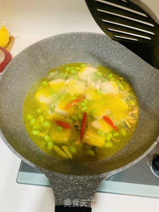 毛豆豆腐汤的做法步骤：6