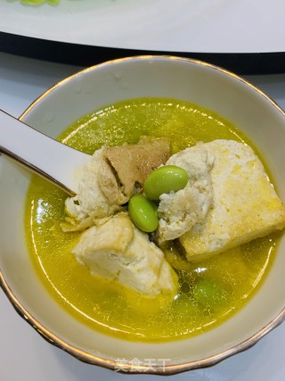 毛豆豆腐汤的做法步骤：8