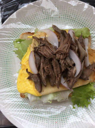 鸽肉洋葱三明治的做法步骤：11