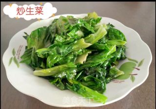 清炒生菜的做法步骤：4